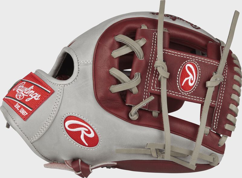 Thumb view of a PRO315-2SHG Heart of the Hide 11.75-inch infield glove with a sherry I web
