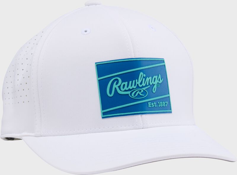 Rawlings White Performance Curved Bill Snapback Hat