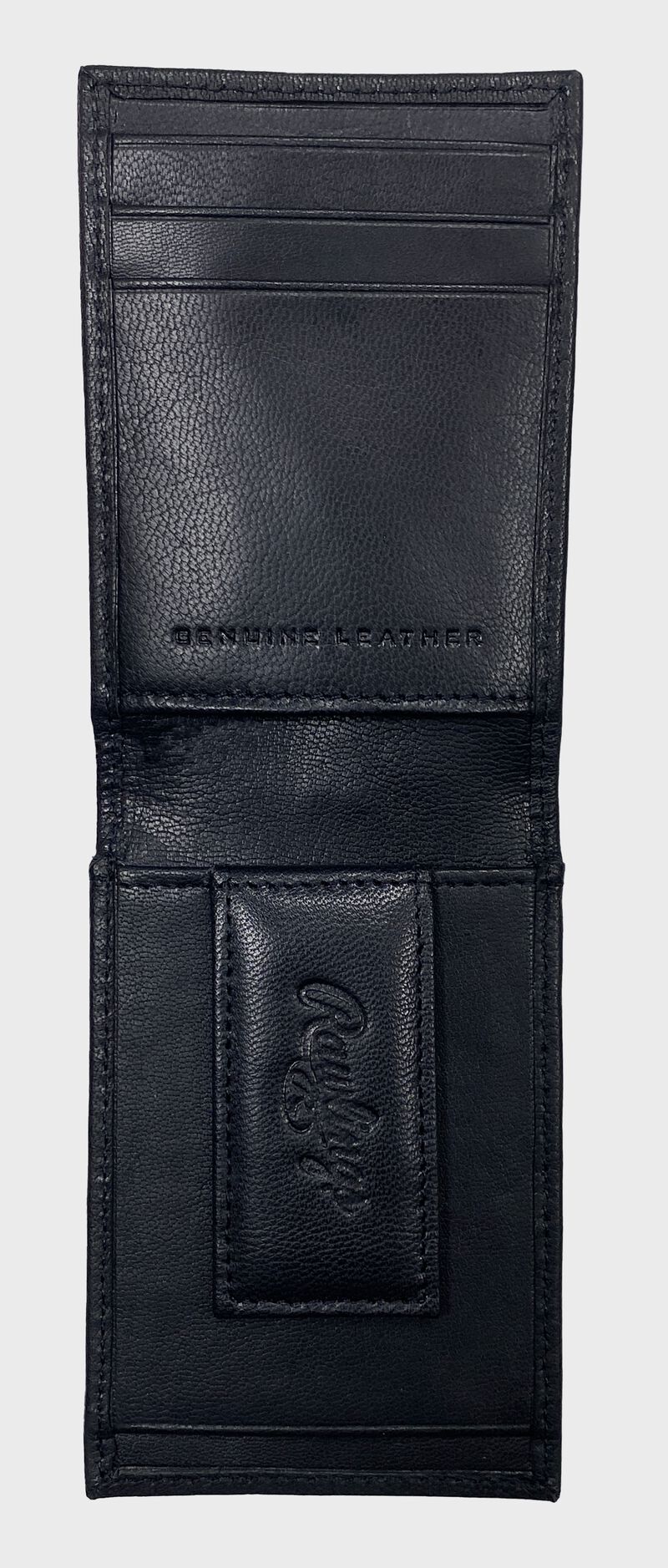 Inside of Debossed Stitch Front Pocket Wallet | SKU:RPW009