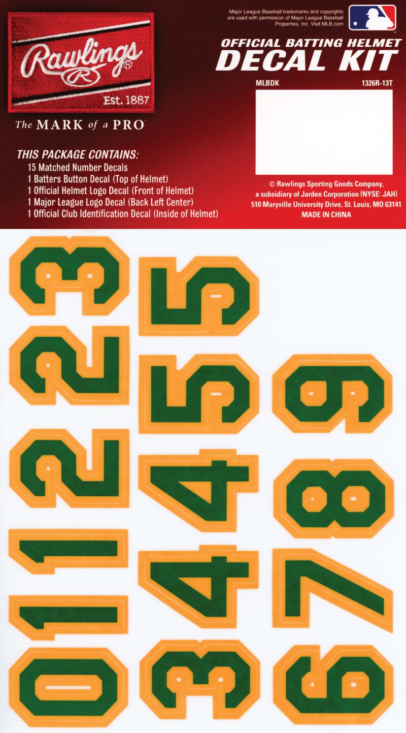 MLB Oakland Athletics Decal Kit