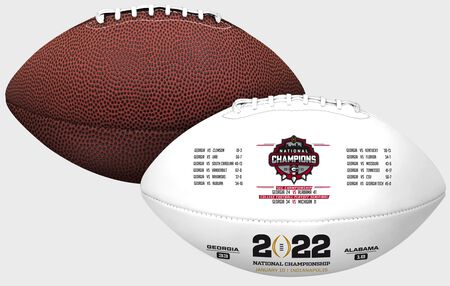 2022 Georgia Bulldogs College Football National Champions Youth Sized Football
