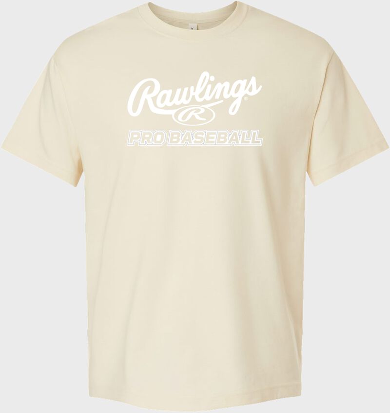 A cream Rawlings Pro Baseball t-shirt
