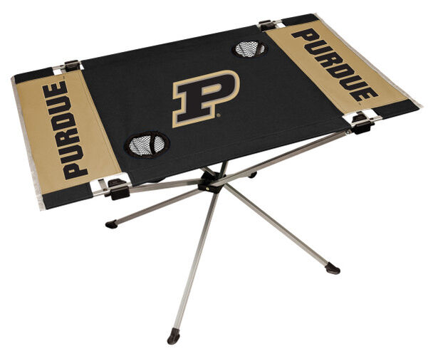 Rawlings Black and Gold NCAA Purdue Boilermakers Endzone Table With Two Cup Holders, Team Logo, and Team Name SKU #04053053111