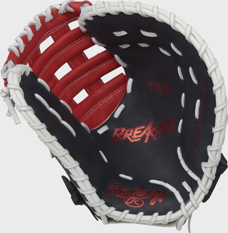 Shell palm view of 2022 Breakout 12.5-inch First Base Mitt