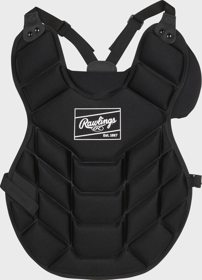 A black Rawlings youth Players Series chest protector