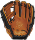 Shell palm view of Horween tan and black 2020 Heart of the Hide Horween 11.5-inch infield glove image number null