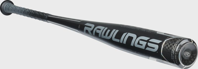 BBZV3 Rawlings high school/college BBCOR baseball bat with a black one-piece construction