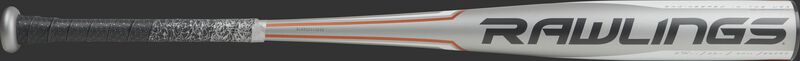 BBZ53 5150 high school/college alloy baseball bat with a grey barrel and black/orange accents