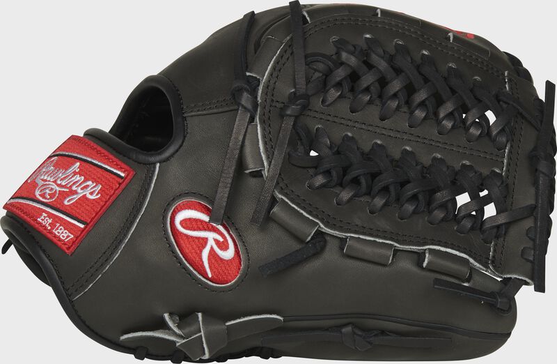 PRO205W-15DSP 11.75-inch Heart of the Hide Wing Tip glove with a dark shadow Modified Trap-Eze web and thumb