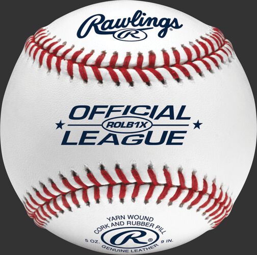 ROLB1X Official League practice baseball with raised seams