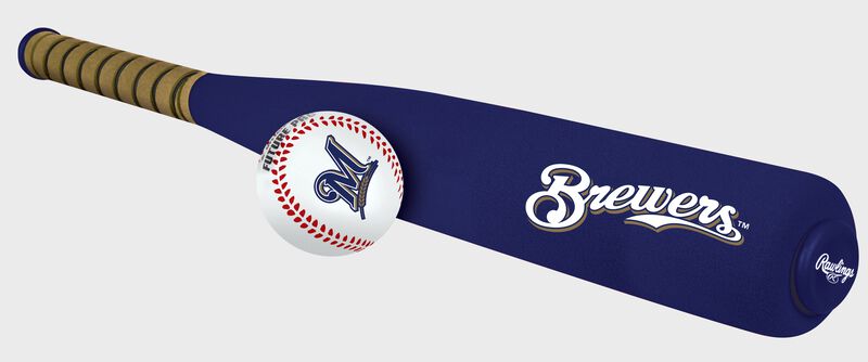 MLB Milwaukee Brewers Foam Bat and Ball Set