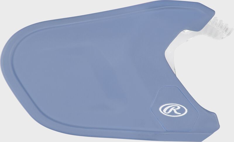 A carolina blue Mach Adjust EXT batting helmet extension - SKU: ADJEXT-CRB7 loading=