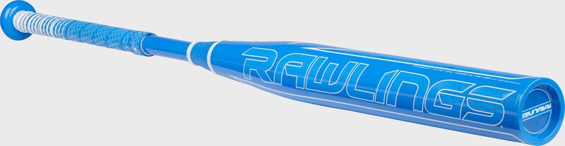 3/4 angle view of a 2021 Rawlings Mantra Fastpitch bat - SKU: FP1M
