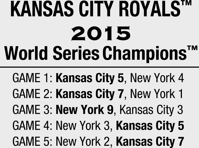 MLB 2015 World Series Champions Baseball