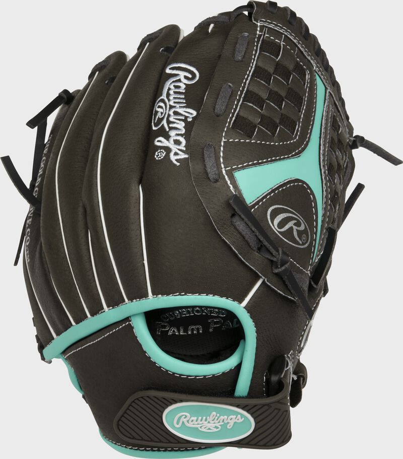 ST1100FPM 11-inch Storm softball infield glove with a black palm and adjustable Micro-Injection Velcro wrist strap
