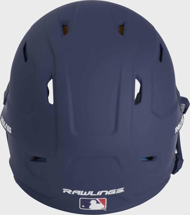 Back view of Rawlings Mach Carbon Batting Helmet - SKU: MAAL