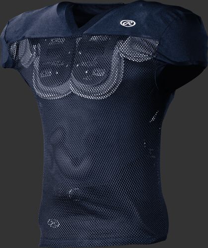 Front of Rawlings Navy Youth Practice Football Jersey - SKU #YFJPR1-N-89