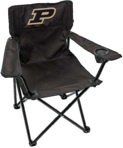 Front of Rawlings Black NCAA Purdue Boilermakers Gameday Elite Chair With Team Logo SKU #00563053111