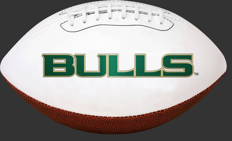 White NCAA South Florida Bulls Football With Team Name SKU #05733171121