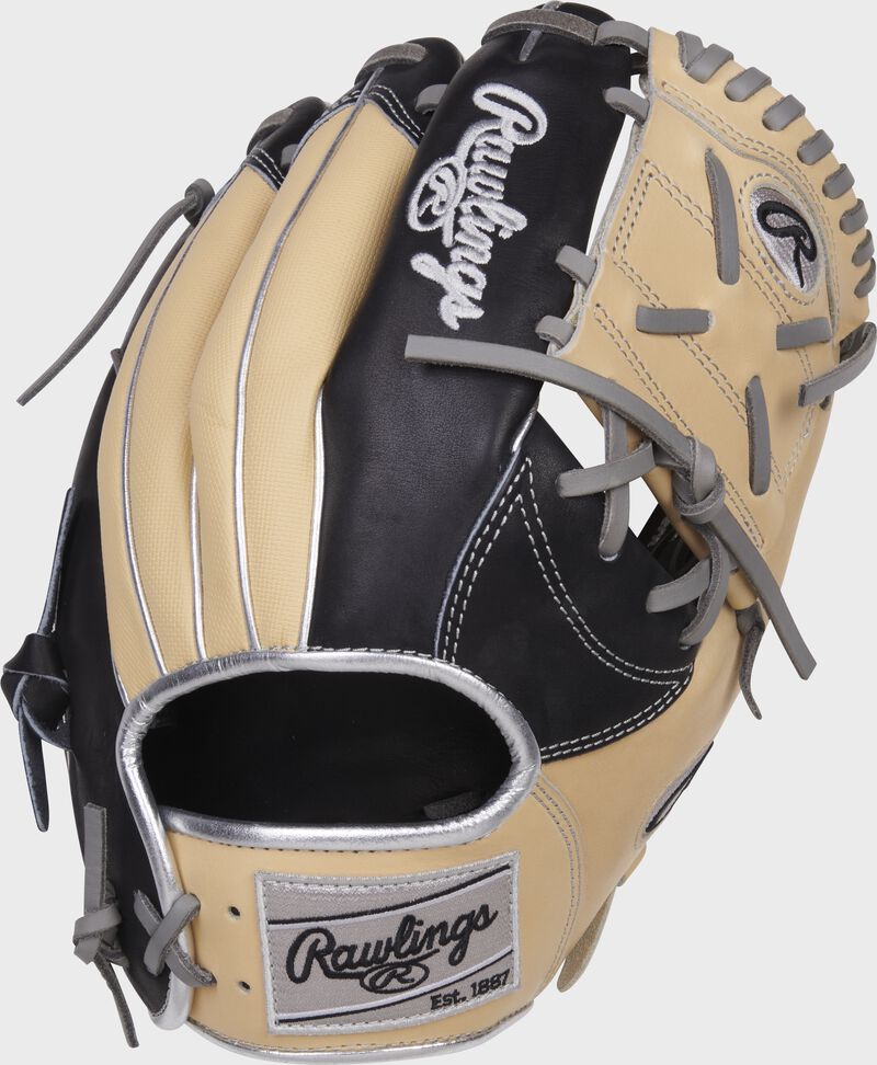 Camel Speed Shell back of a Heart of the Hide 11.5-Inch 1-piece solid web glove - SKU: PRONP4-8BCSS