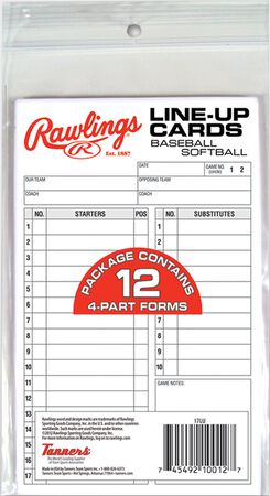 System-17 Lineup Cards Refill Pack