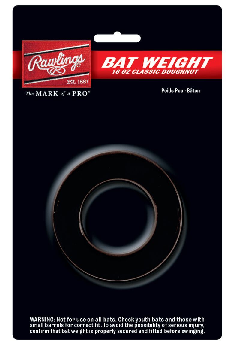 Rawlings Back Doughnut Bat Weight SKU #BW16 image number null