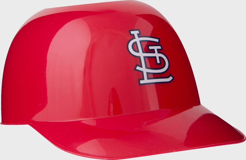Front of Rawlings Red MLB St Louis Cardinals Snack Size Helmets With Team Logo SKU #01950007121