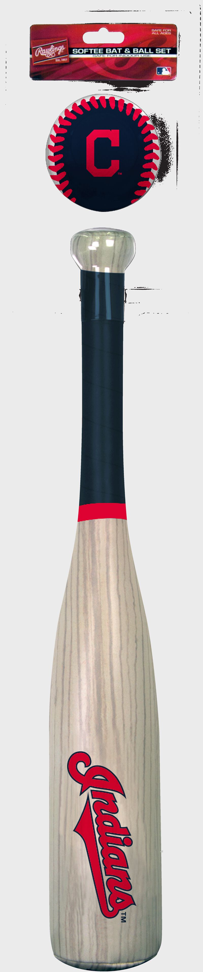 A Cleveland Indians grand slam softee bat & ball set - SKU: 07380014111