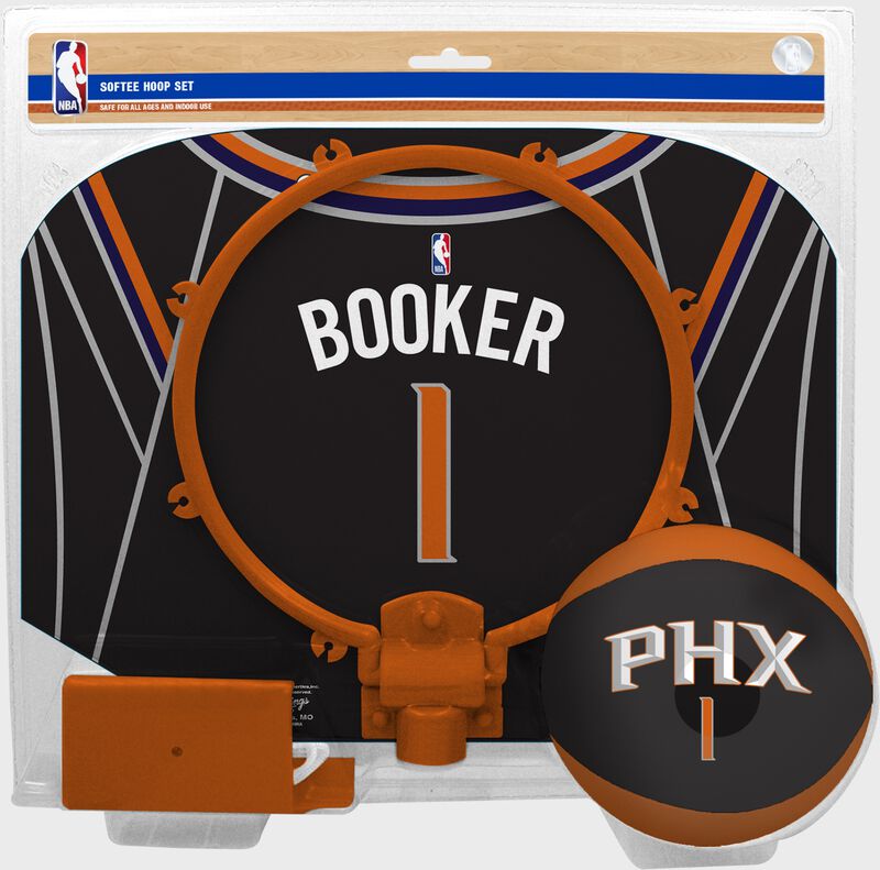 A NBA Phoenix Suns Devin Booker softee hoop set with his name an number on the backboard - SKU: 03544546511