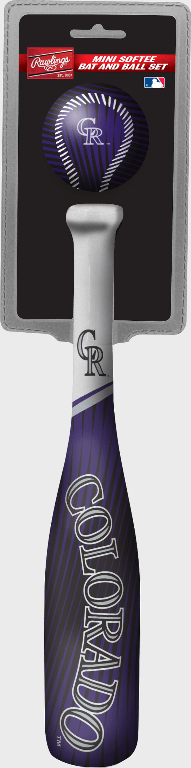 MLB Colorado Rockies Slugger Softee Mini Bat and Ball Set