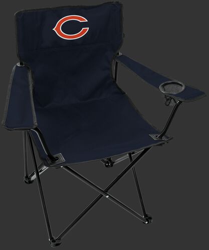 Front of Rawlings Navy Blue NFL Chicago Bears Gameday Elite Chair With Team Logo SKU #00551062111