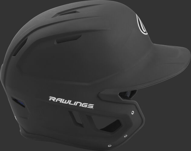 Right side of a matte black MACH helmet