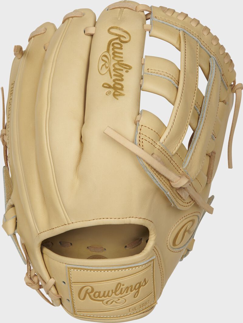 PROKB17-6C 12.25-Inch Heart of the Hide Pro Label glove with a camel back and camel leather patch
