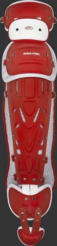 Scarlet/white Pro Preferred adult leg guards