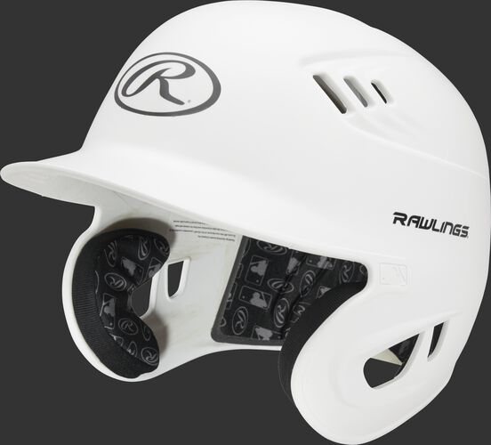 Coolflo High School/College Matte Batting Helmet White