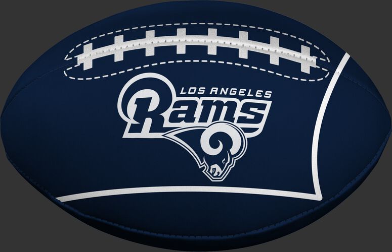 Navy Blue NFL Los Angeles Rams Football With Team Name and Logo SKU #07831073114