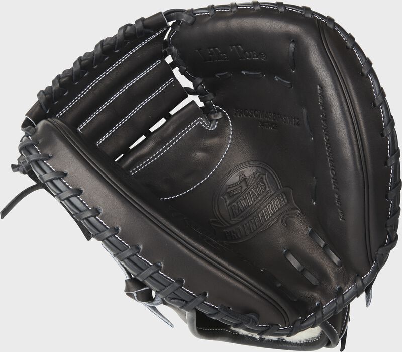 Black palm of a Rawlings Sean Murphy Gameday 57 catcher's mitt - SKU: RSGPROSCM43BP-SM12