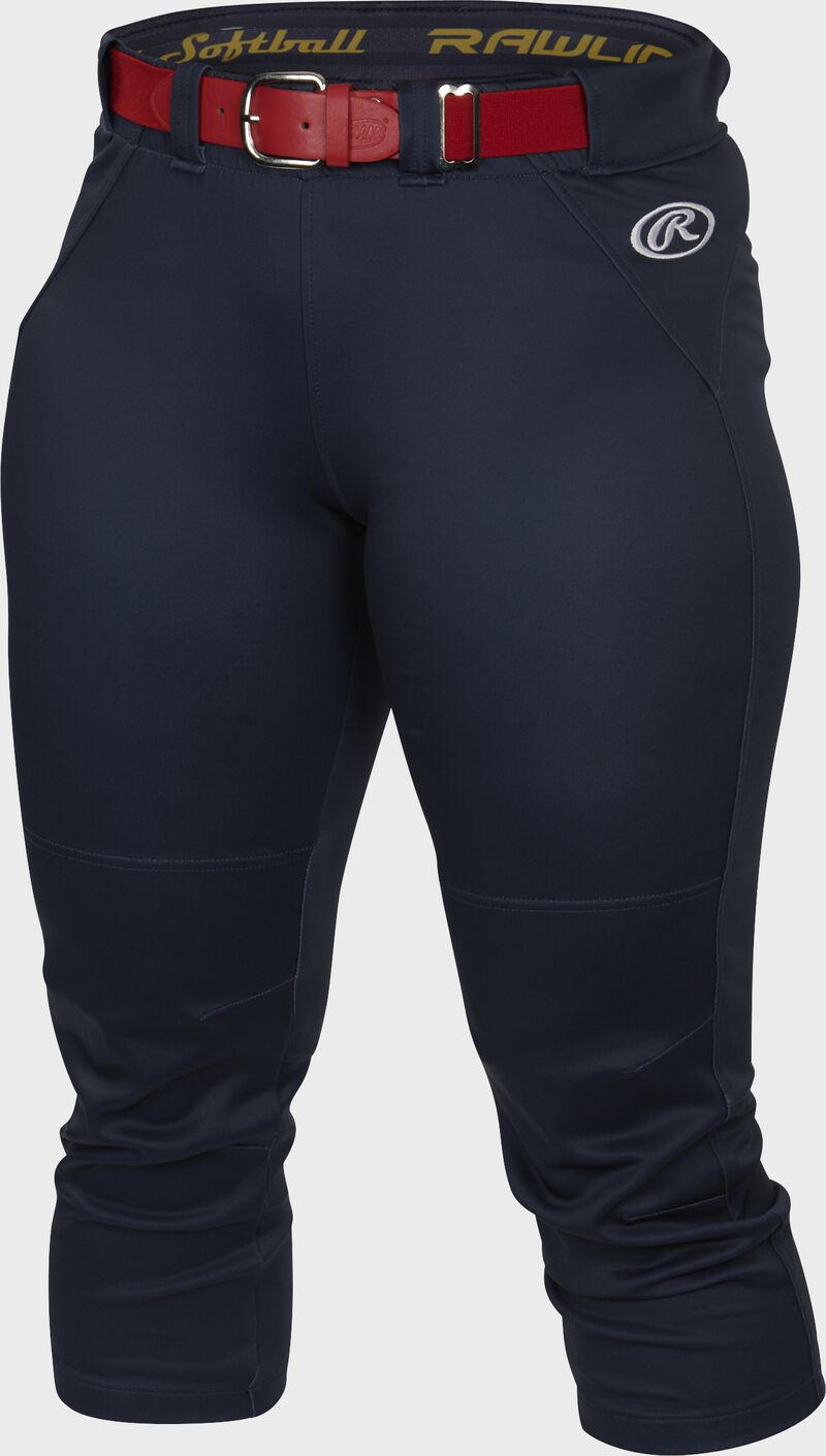 Front of Rawlings Navy Women's Yoga Style Softball Pant - SKU #WYP