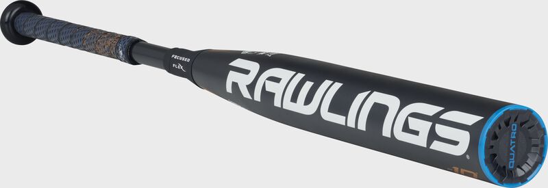 FPPE10 -10 end-loaded Quatro Pro bat with a navy barrel and navy end cap