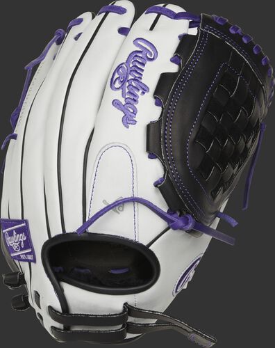 RLA120-3PU 12-inch Liberty Advanced infield/pitcher's basket web glove with a white back and adjustable pull strap