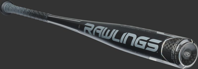 BBZV3 Rawlings high school/college BBCOR baseball bat with a black one-piece construction