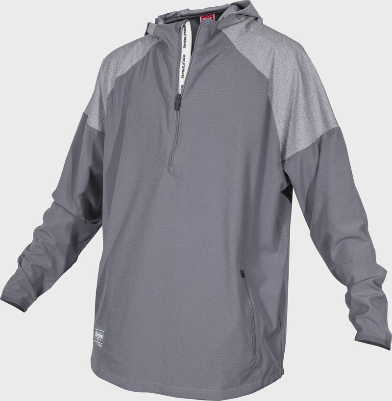 A blue gray Rawlings ColorSync long sleeve jacket - SKU: CSLSJ-BG