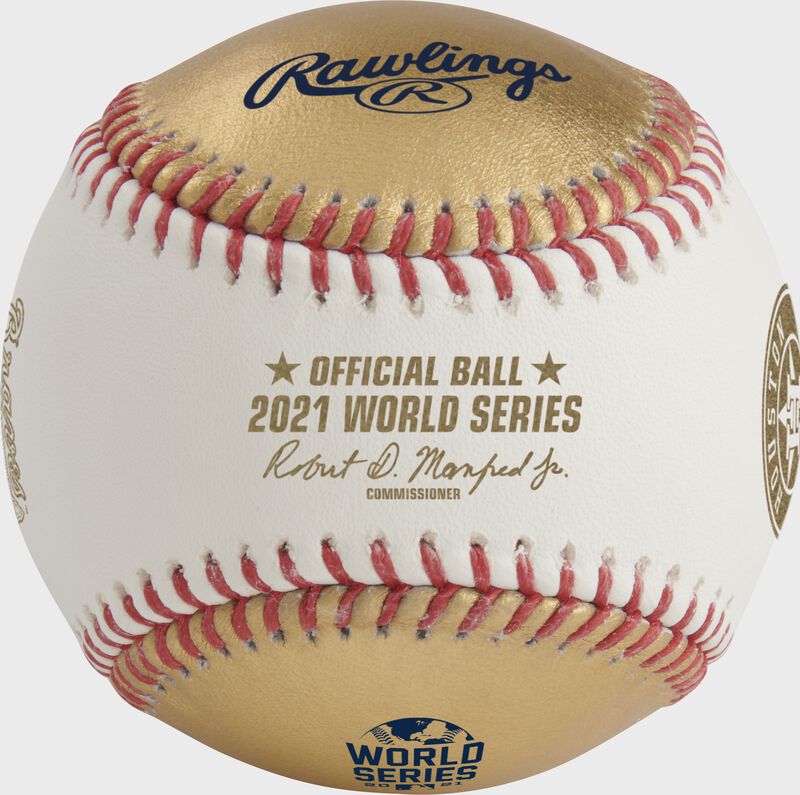 A MLB 2021 Gold World Series dueling baseball - SKU: RSGEA-WSBB21DL-R