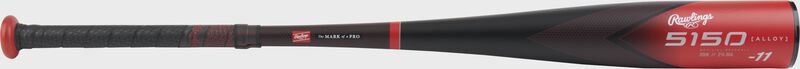 A red/black Rawlings USA 5150 baseball bat - SKU: RUS3511