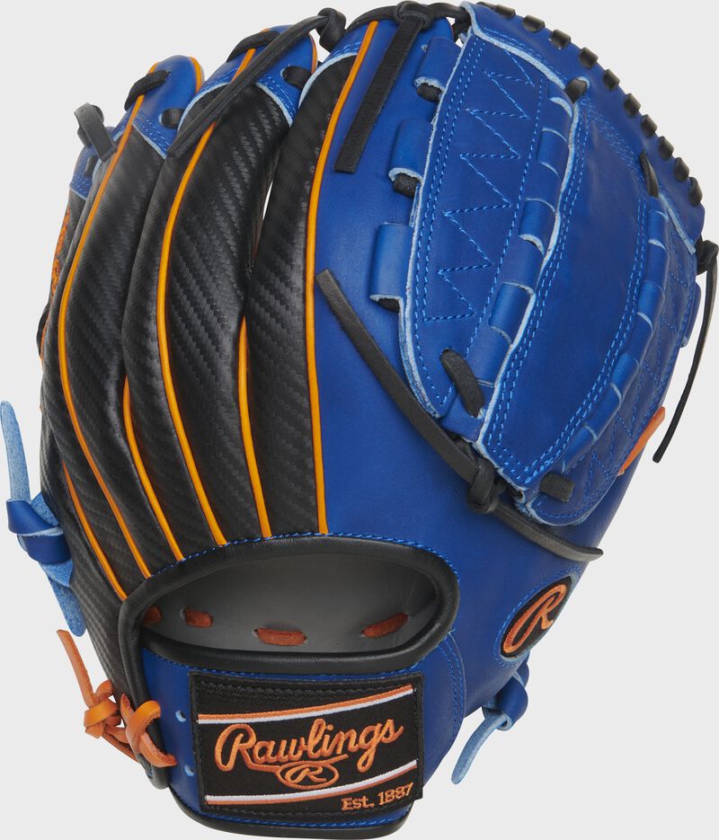 Black Hyper Shell back of a 12" Heart of the Hide R2G infield/pitcher's glove - SKU: PROR206-12GCF