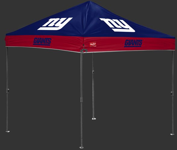 A blue/red NFL New York Giants 10x10 canopy with team logos on each side - SKU: 02231078111