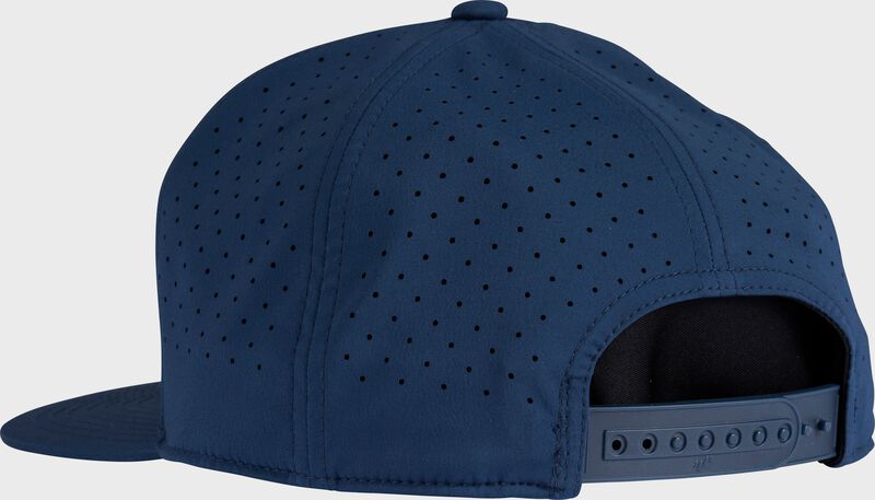 Rawlings Home Plate Performance Flat Bill Snapback Hat, Navy
