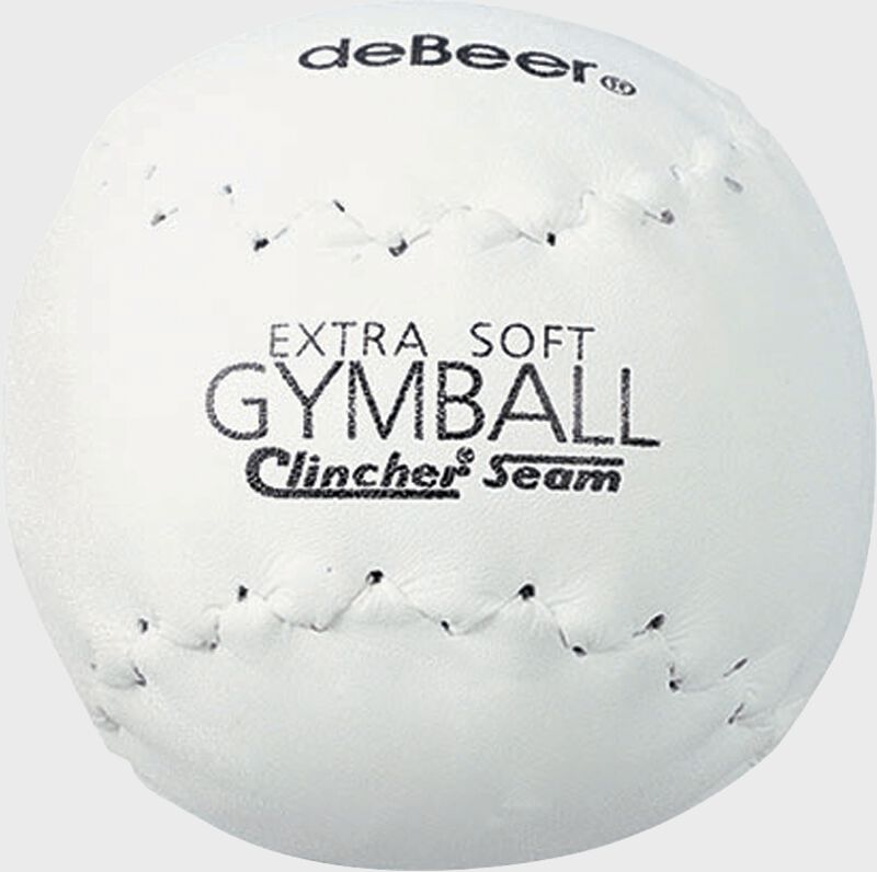 A white W11192 deBEER 12-inch Clincher softball