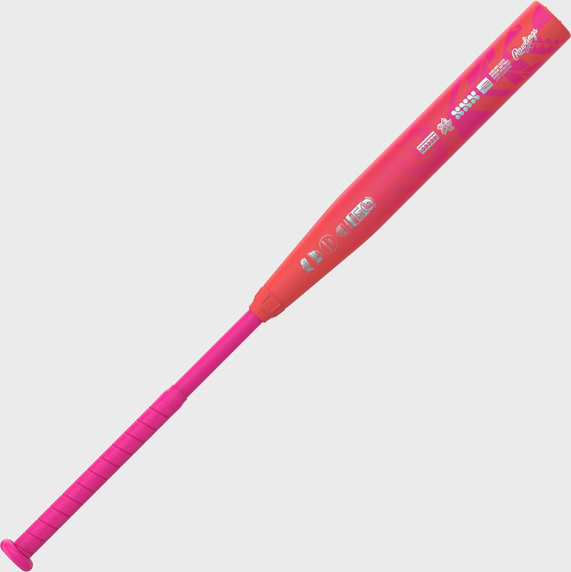 Secondary image of a pink Rawlings ALO78 -12 fastpitch softball bat