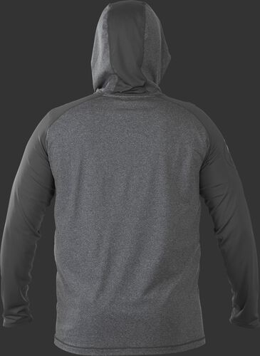 Back of Rawlings Dark Shadow Youth Hurler Lightweight Hoodie - SKU #YHLWH-GR/B-88